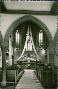 Alte Ansichtskarte Kloster Marienthal / Rheingau, Innenansicht der Wallfahrtskirche