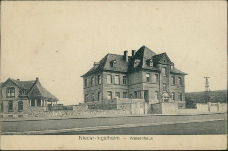 Alte Ansichtskarte Nieder-Ingelheim, Waisenhaus