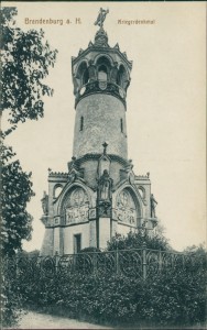 Alte Ansichtskarte Brandenburg a. H., Kriegerdenkmal