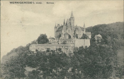 Alte Ansichtskarte Wernigerode a. Harz, Schloss