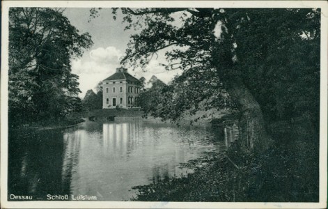 Alte Ansichtskarte Dessau, Schloß Luisium