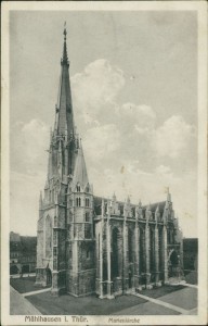 Alte Ansichtskarte Mühlhausen i. Thür., Marienkirche