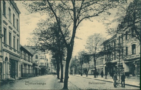 Alte Ansichtskarte Wittenberge, Bahnstrasse