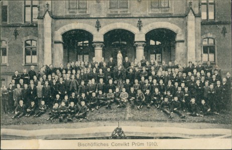 Alte Ansichtskarte Prüm, Bischöfliches Convikt Prüm 1910
