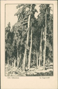 Alte Ansichtskarte Otto Ubbelohde, Im Sagenwald