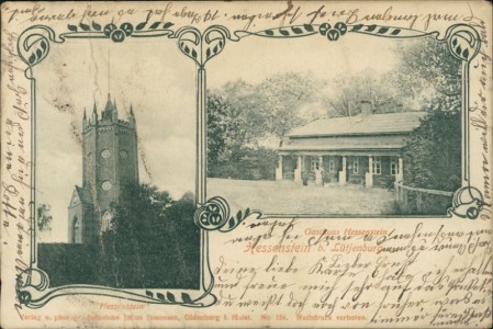 Alte Ansichtskarte Hessenstein b. Lütjenburg, Gasthaus Hessenstein, Hessenstein