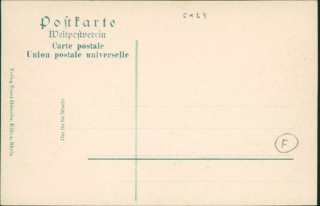 Adressseite der Ansichtskarte Rurtal, Panorama von Nideggen-Brück