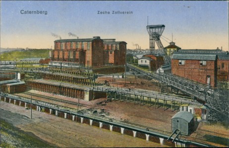 Alte Ansichtskarte Caternberg, Zeche Zollverein