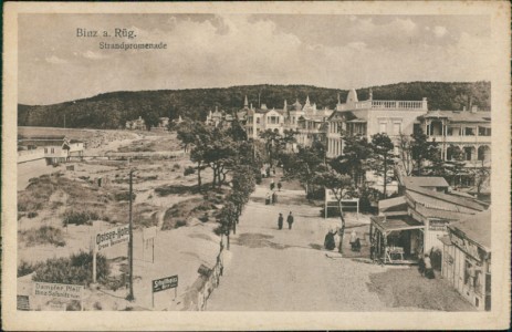 Alte Ansichtskarte Binz a. Rüg., Strandpromenade