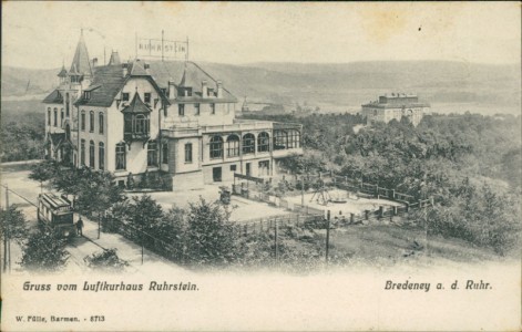 Alte Ansichtskarte Bredeney a. d. Ruhr, Gruss vom Luftkurhaus Ruhrstein