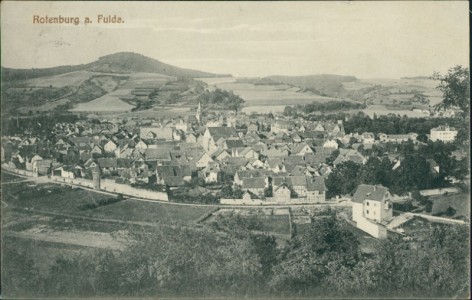 Alte Ansichtskarte Rotenburg a. Fulda, Gesamtansicht