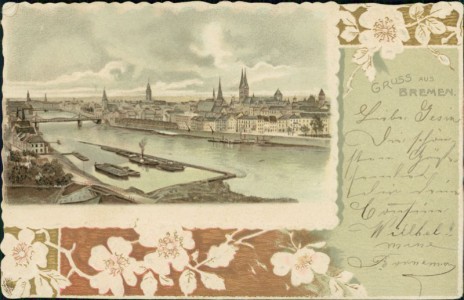 Alte Ansichtskarte Gruss aus Bremen, 