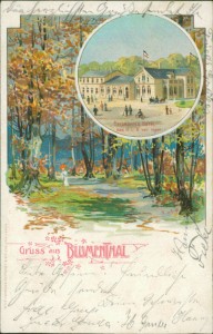 Alte Ansichtskarte Gruss aus Blumenthal, Heidmann's Hotel Bes H.L.B van Ingen