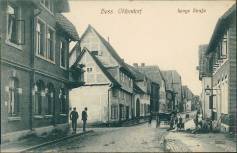 Alte Ansichtskarte Hess. Oldendorf, Lange Straße