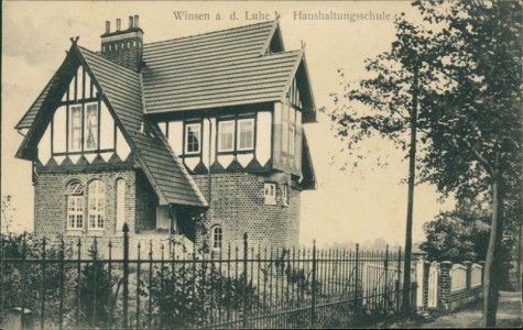 Alte Ansichtskarte Winsen a. d. Luhe, Haushaltungsschule