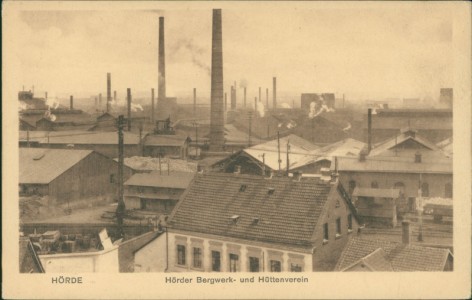 Alte Ansichtskarte Hörde, Hörder Bergwerk- und Hüttenverein
