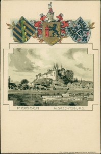 Alte Ansichtskarte Meissen, Albrechtsburg