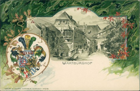 Alte Ansichtskarte Wartburg, Wartburghof