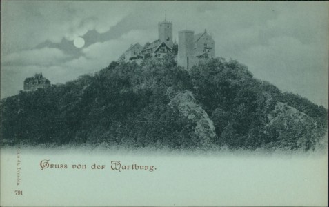 Alte Ansichtskarte Gruss von der Wartburg, 