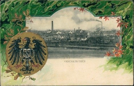 Alte Ansichtskarte Odenkirchen, Gesamtansicht