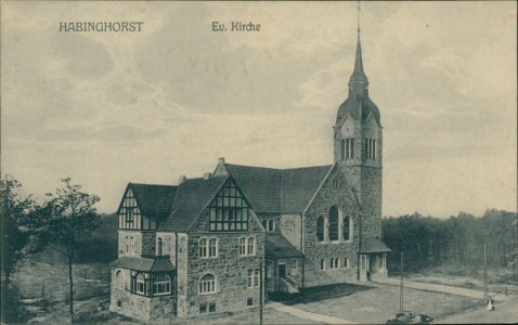 Alte Ansichtskarte Habinghorst, Ev. Kirche
