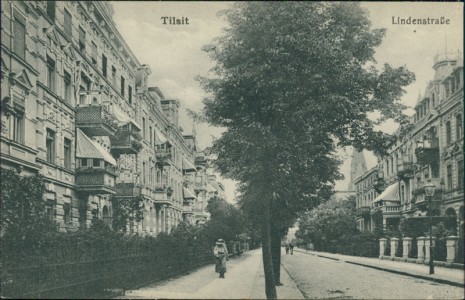 Alte Ansichtskarte Tilsit, Lindenstraße