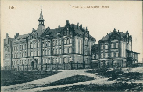 Alte Ansichtskarte Tilsit, Provinzial-Taubstummen-Anstalt