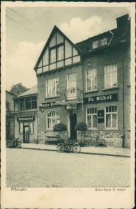 Alte Ansichtskarte Altenahr, Bahn-Hotel Fr. Hübel