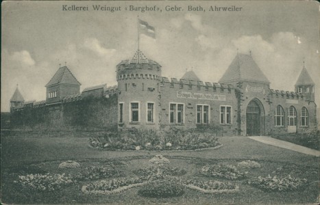 Alte Ansichtskarte Ahrweiler, Kellerei Weingut "Burghof", Gebr. Both