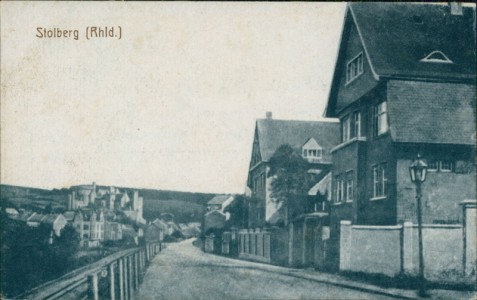 Alte Ansichtskarte Stolberg (Rhld.), Straßenansicht