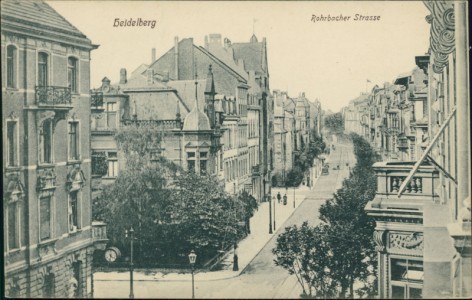 Alte Ansichtskarte Heidelberg, Rohrbacher Strasse