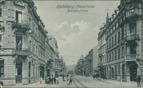 Alte Ansichtskarte Heidelberg-Neuenheim, Brückenstrasse