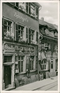 Alte Ansichtskarte Heidelberg, Gasthof zum Roten Ochsen