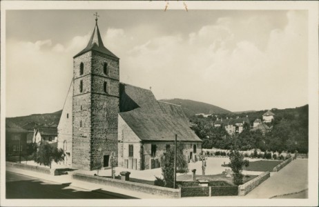 Alte Ansichtskarte Heidelberg-Handschuhsheim, Katholische Kirche