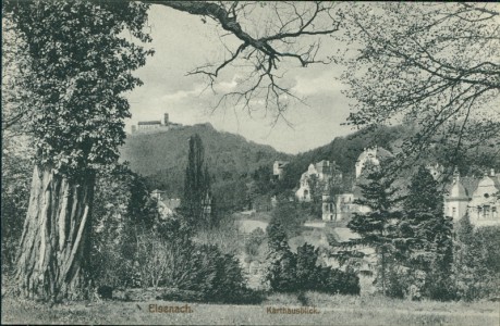 Alte Ansichtskarte Eisenach, Karthausblick