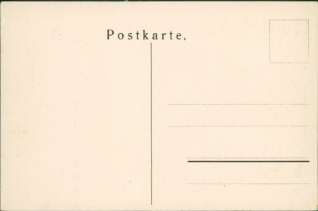 Adressseite der Ansichtskarte Meissen, Hotel Alberthof. Neugasse 44/45