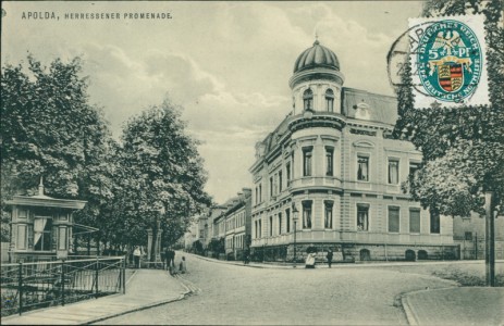 Alte Ansichtskarte Apolda, Herressener Promenade