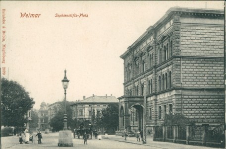 Alte Ansichtskarte Weimar, Sophienstifts-Platz