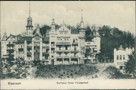 Alte Ansichtskarte Eisenach, Kurhaus Hotel Fürstenhof