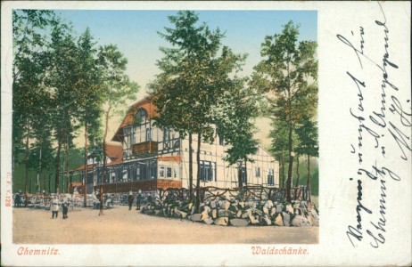 Alte Ansichtskarte Chemnitz, Waldschänke