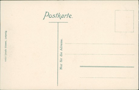 Adressseite der Ansichtskarte Jena, Saalepartie u. Jenzig m. Paradies