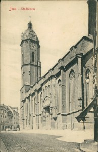 Alte Ansichtskarte Jena, Stadtkirche