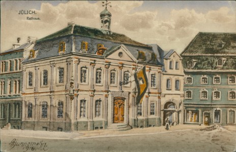 Alte Ansichtskarte Jülich, Rathaus