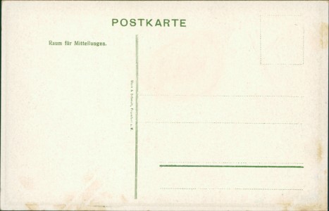 Adressseite der Ansichtskarte Frankfurt a. M., Internationale Luftschiffahrt-Ausstellung (ILA) zu Frankfurt a. M. 1909