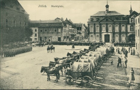 Alte Ansichtskarte Jülich, Marktplatz