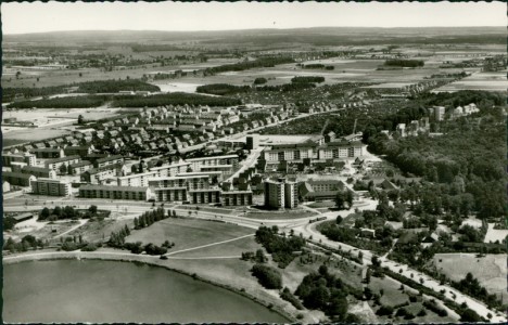 Alte Ansichtskarte Wolfsburg, Berliner Ring und Hellwinkel