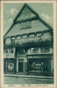 Alte Ansichtskarte Uelzen, Altes Haus, erbaut 1647