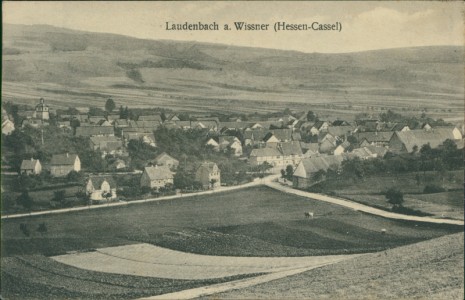 Alte Ansichtskarte Laudenbach a. Wissner (Hessen-Cassel), Gesamtansicht