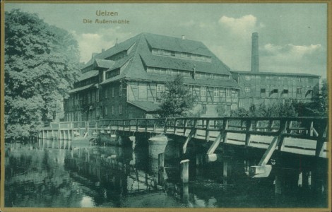 Alte Ansichtskarte Uelzen, Die Außenmühle