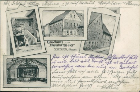 Alte Ansichtskarte Mörfelden i. Hessen, Gasthaus zum Frankfurter Hof
